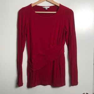 Red Wrap Shirt